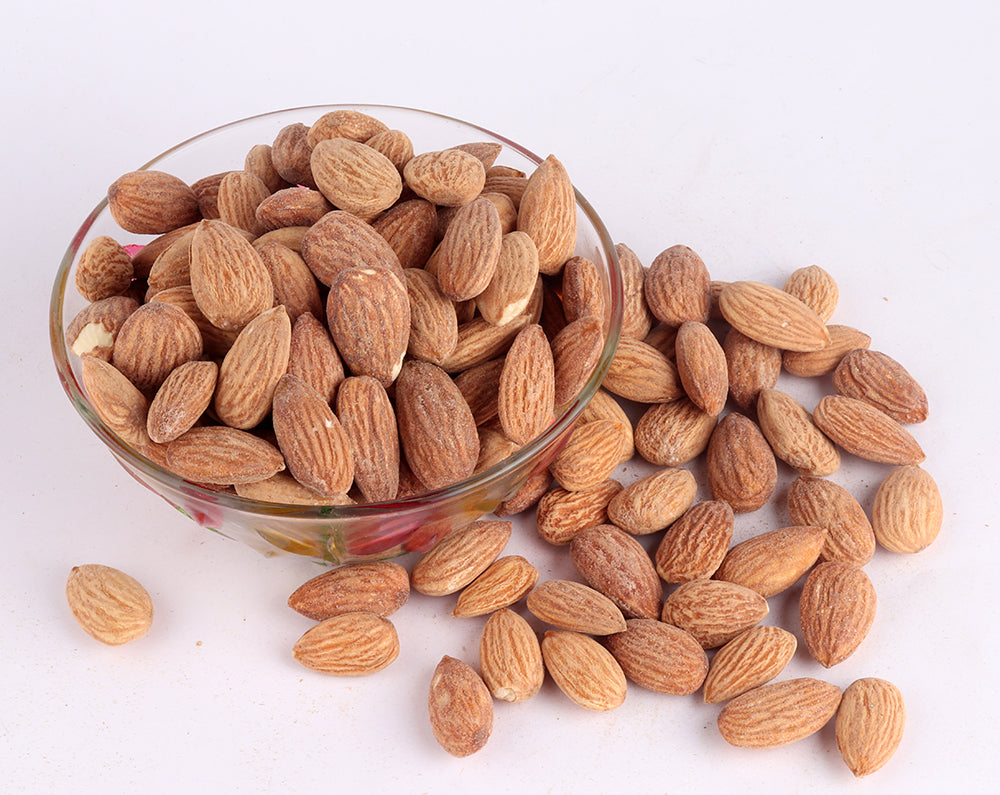 Almonds Salted & Roasted - No Oil - (250g)